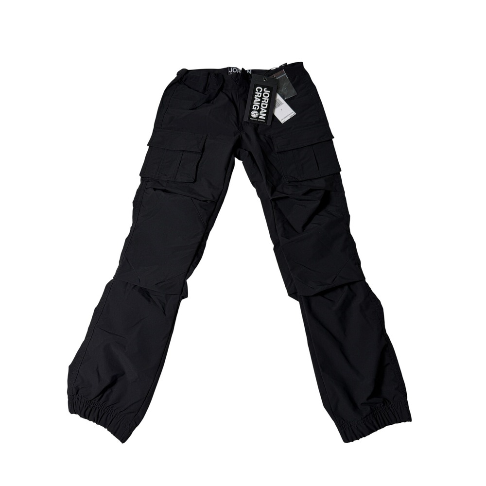Jordan Craig Cargo Pants Boys Size 8 Black New NWT Techwear Utility Joggers